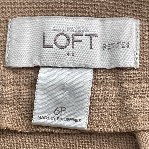 Ann Taylor Loft Petites Camel Polyester Blend A-Line Skirt Size 6P - Picture 4 of 5